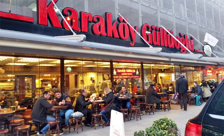 Hotel turquie Taksim Istanbul Baklava chez Karakoy Gulluoglu